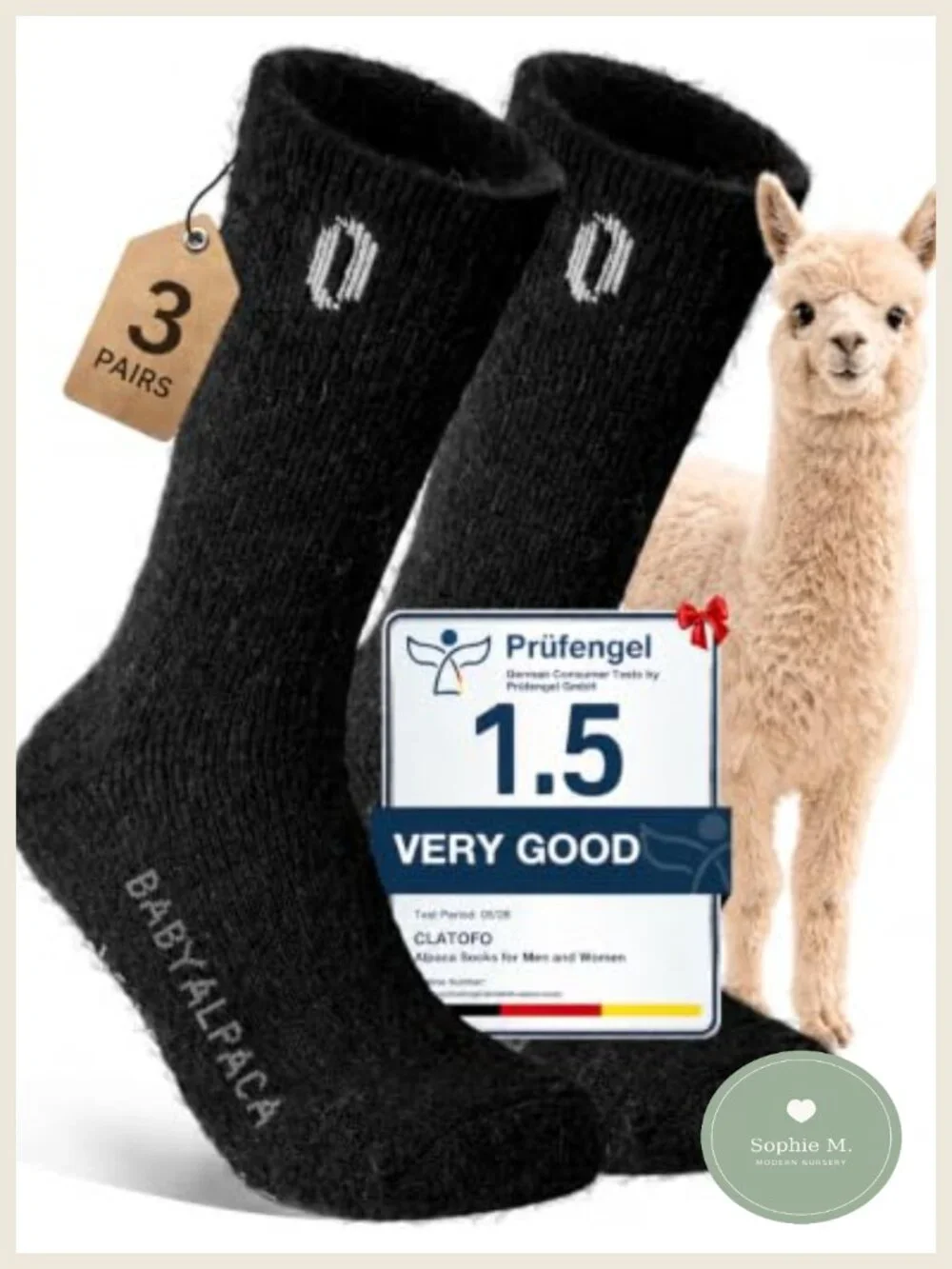 Premium Alpaca Wool Socks Heavyweight Thermal Boot Socks Unisex Hiking